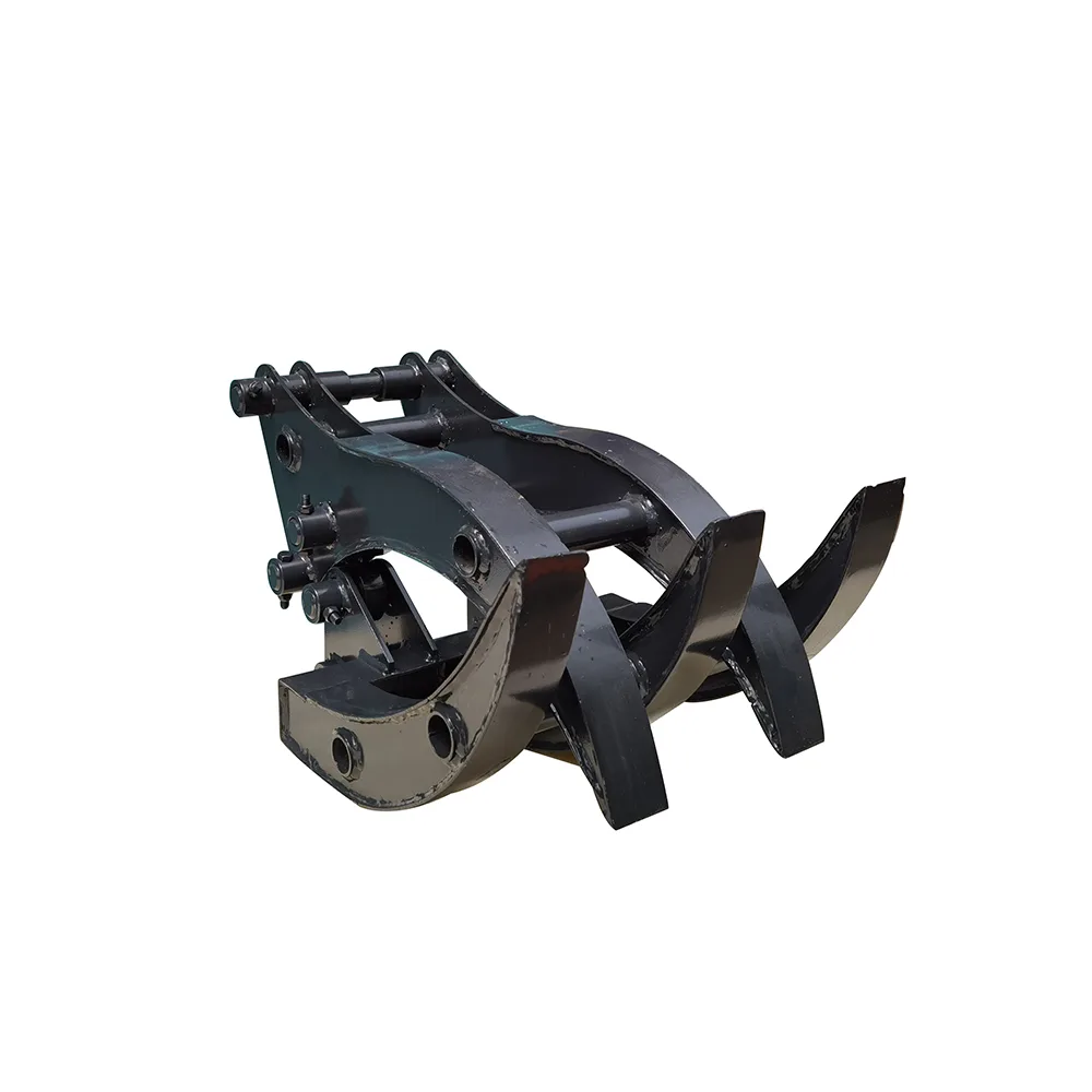 ACE mini excavator wood grapple attachment for log handling