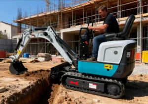Efficient and environmentally friendly small excavator 3