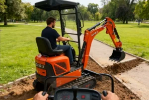 Efficient and environmentally friendly small excavator 1
