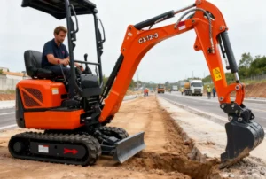 Efficient and environmentally friendly small excavator 2