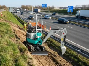 The Vital Role of Mini Excavators in Road Construction Across Europe 2