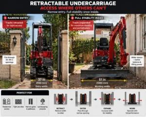 mini-excavator-retractable-undercarriage-narrow-gate-access